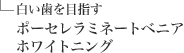 白い歯を目指す